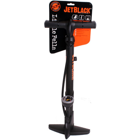 Jet Black Little Fella Floor Pump With 2-way Head